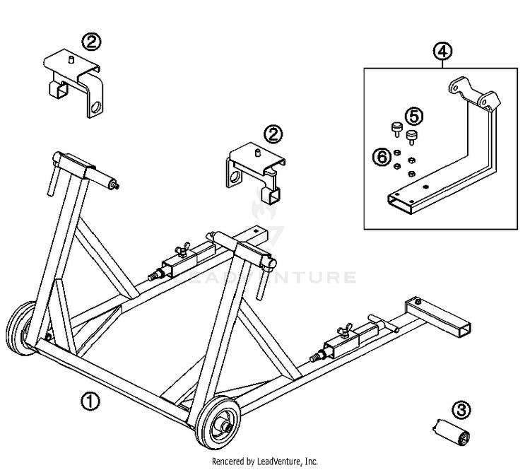Special Tools 690 Supermoto Orange Chassis - 2007 Schematic