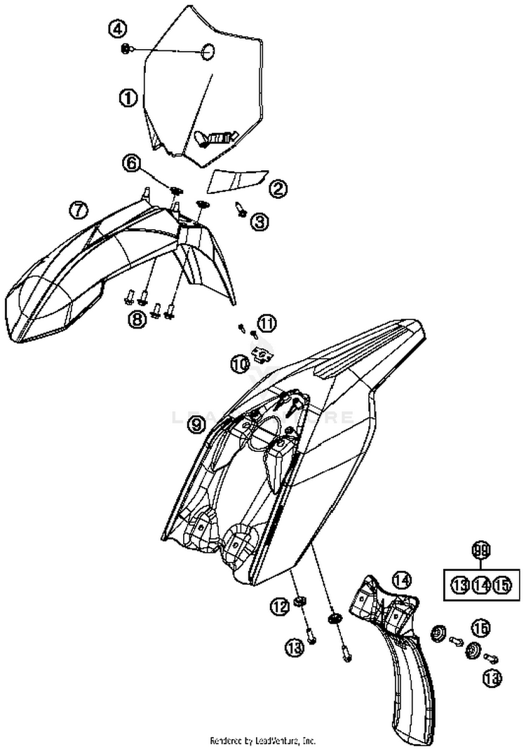 Mask, Fenders 50 SX MINI Chassis - 2015 Schematic