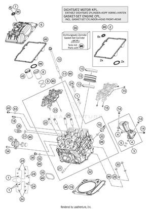 Cylinder Head Front Schematic