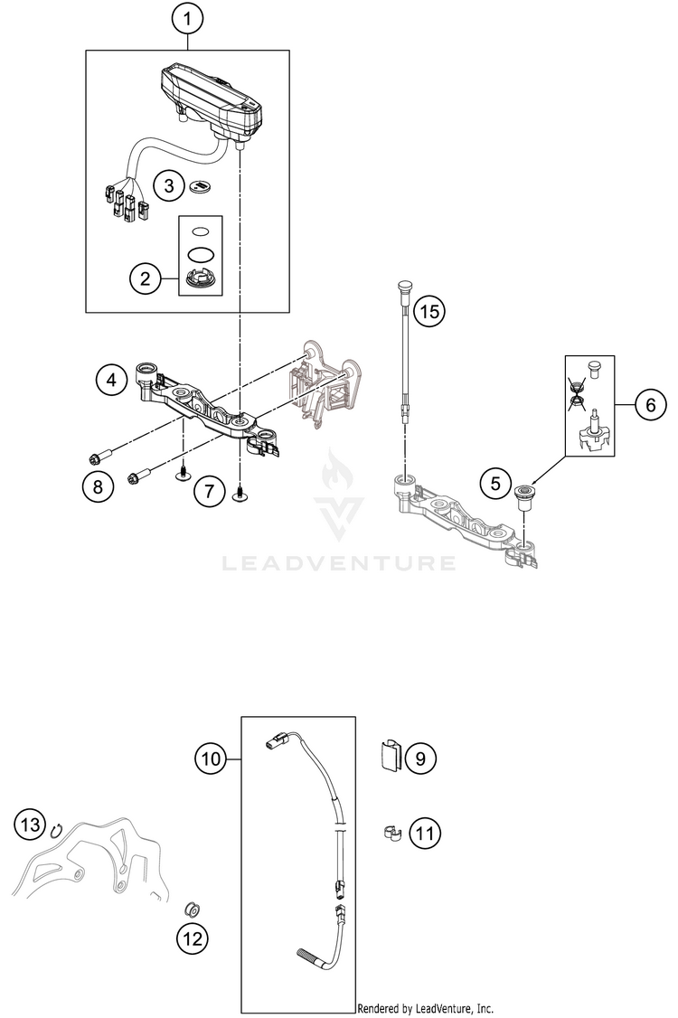 Instruments / Lock System 150 XC-W TPI CHASSIS - 2020 Schematic