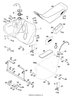 Tank, Seat, Side Tank Schematic