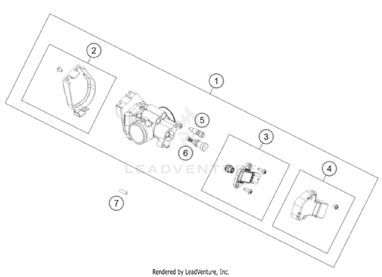 Throttle Body 150 / EXC / XC-W Engine - 2022 Schematic