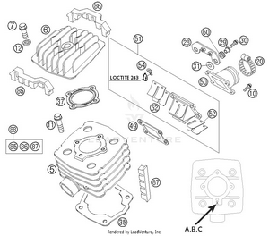 Cylinder, Cylinder Head Schematic