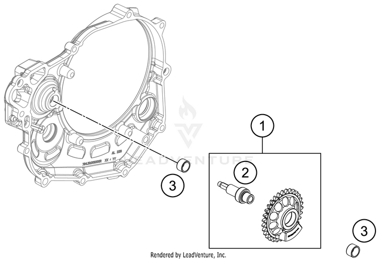 Balancer Shaft 450 SX-F FACTORY EDITION ENGINE - 2019 Schematic