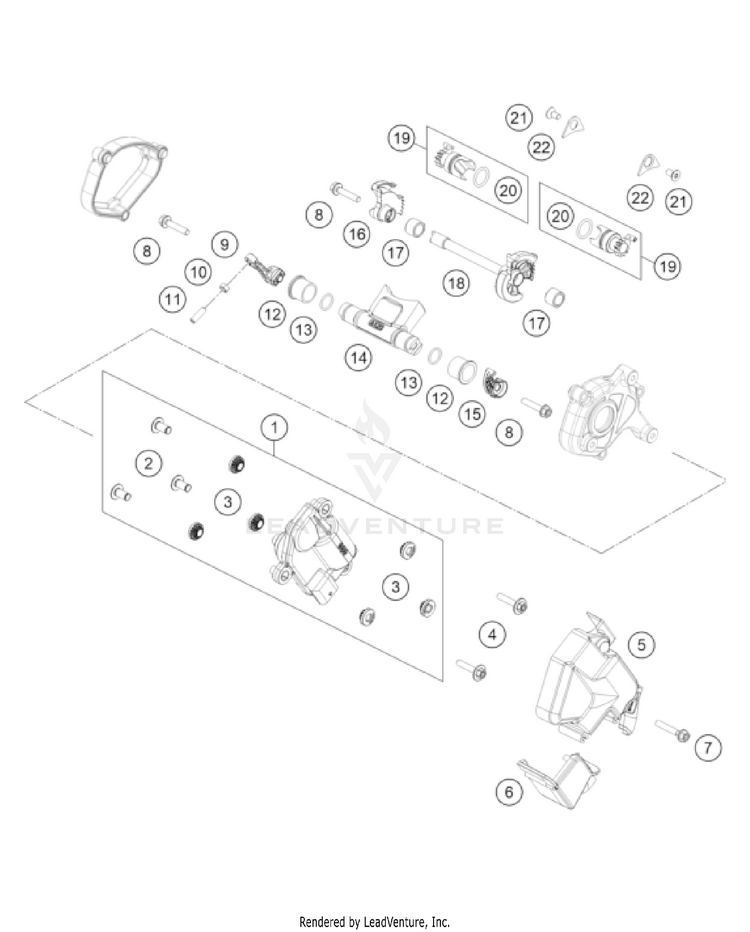 Exhaust Control 125 SX/XC Engine - 2023 Schematic