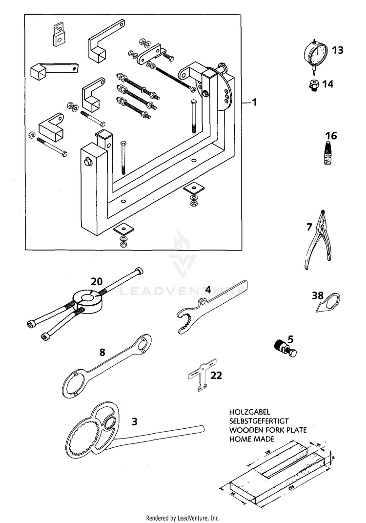 Special Tools 200 EXC Engine - 2001 Schematic