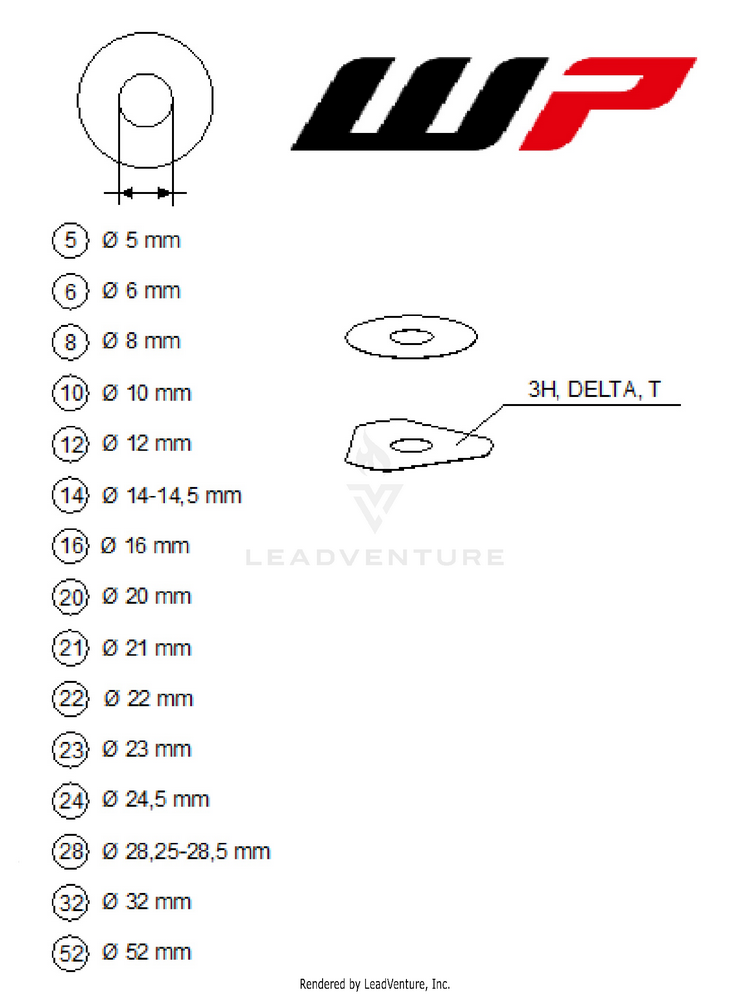 Wp Shims For Setting 350 SX-F CHASSIS - 2026 Schematic