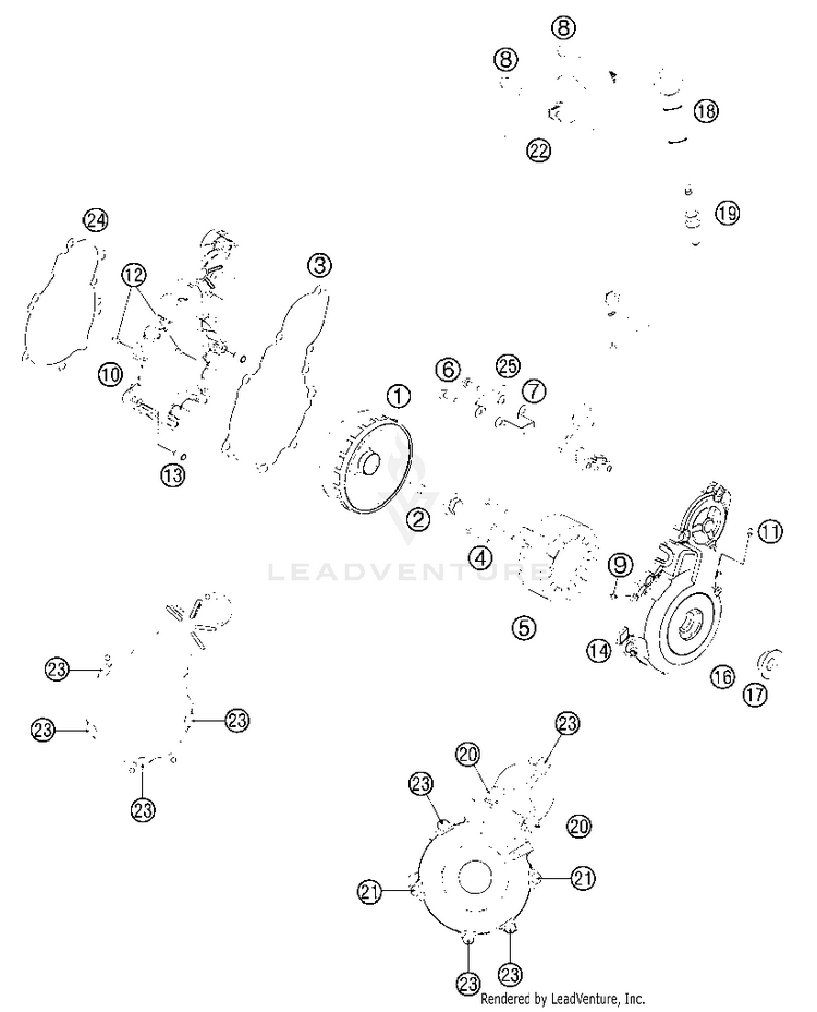 Ignition System 350 EXC-F Engine - 2013 Schematic