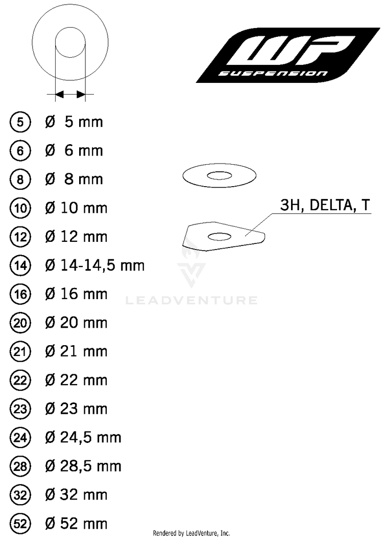 Wp Shims For Setting 350 XCFW SIXDAYS Chassis - 2015 Schematic