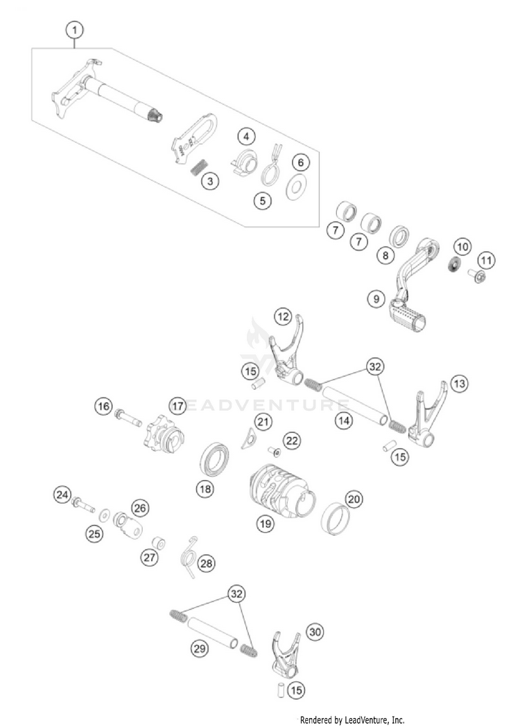 Shifting Mechanism Schematic