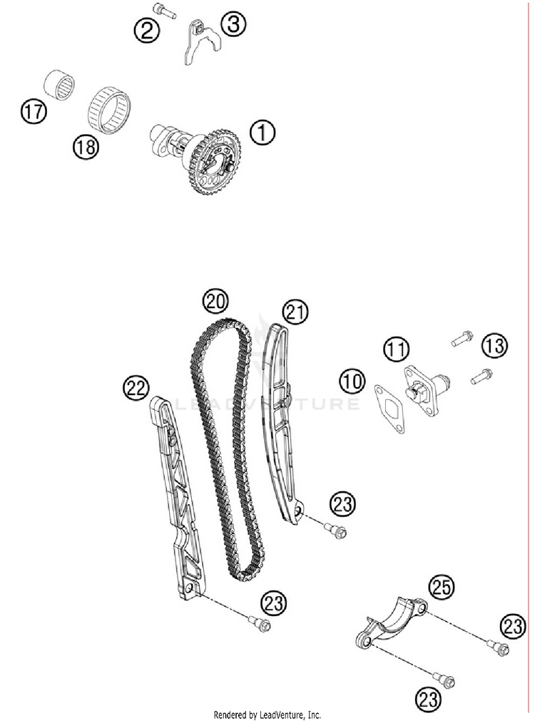 Timing Drive 500 EXC Engine - 2012 Schematic