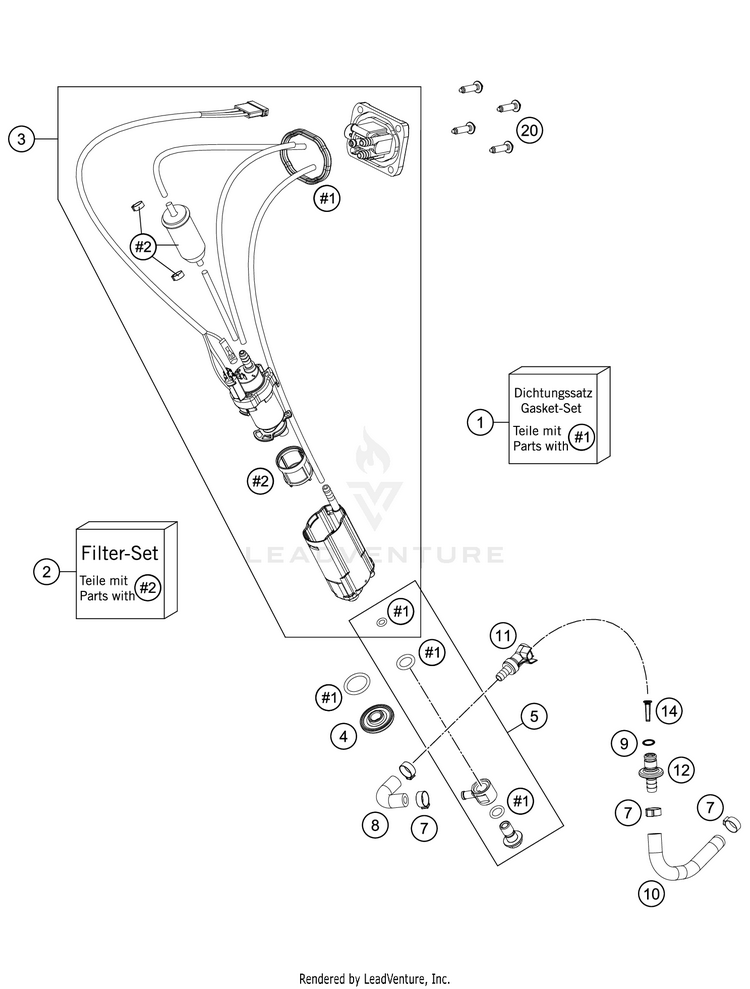 Fuel Pump 450 XC-F Chassis - 2021 Schematic