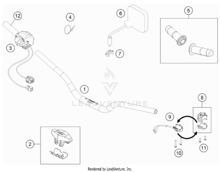 Handlebar, Controls FREERIDE E-XC CHASSIS - 2023 Schematic