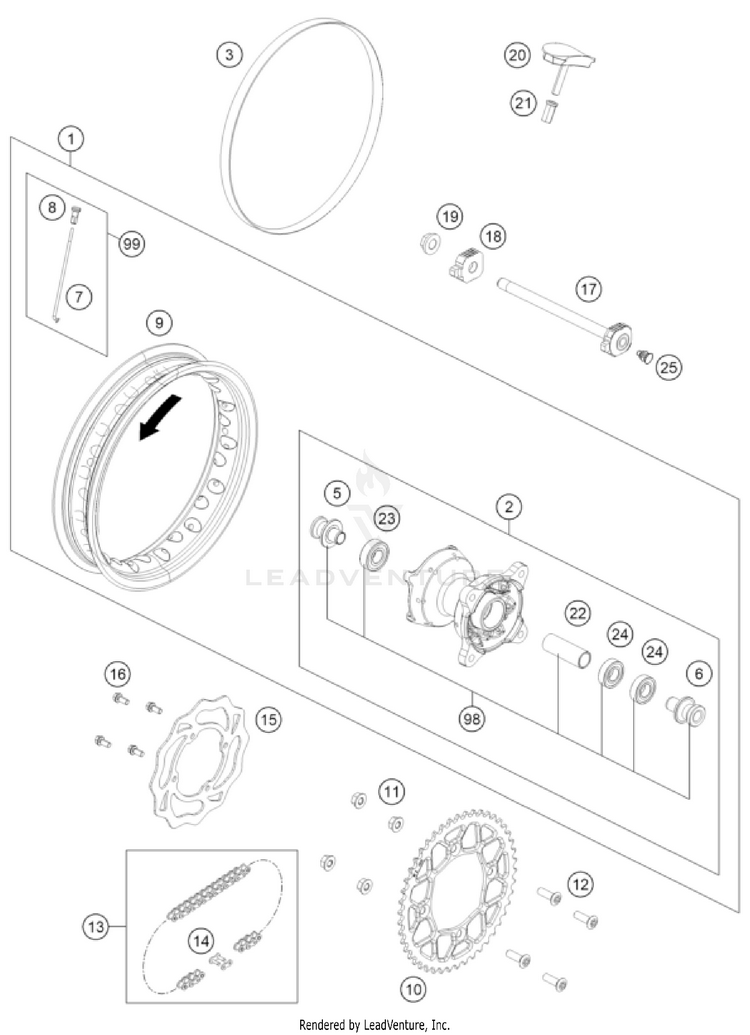 Rear Wheel Schematic