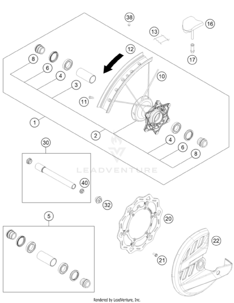 Front Wheel Schematic