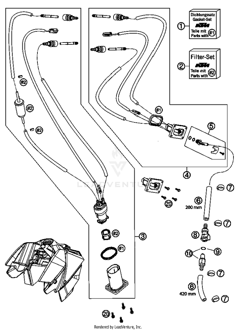 Fuel Pump 690 Supermoto Black Chassis - 2007 Schematic