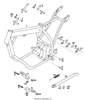 Frame, Side Stand Schematic