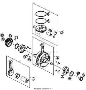 Crankshaft, Piston Schematic