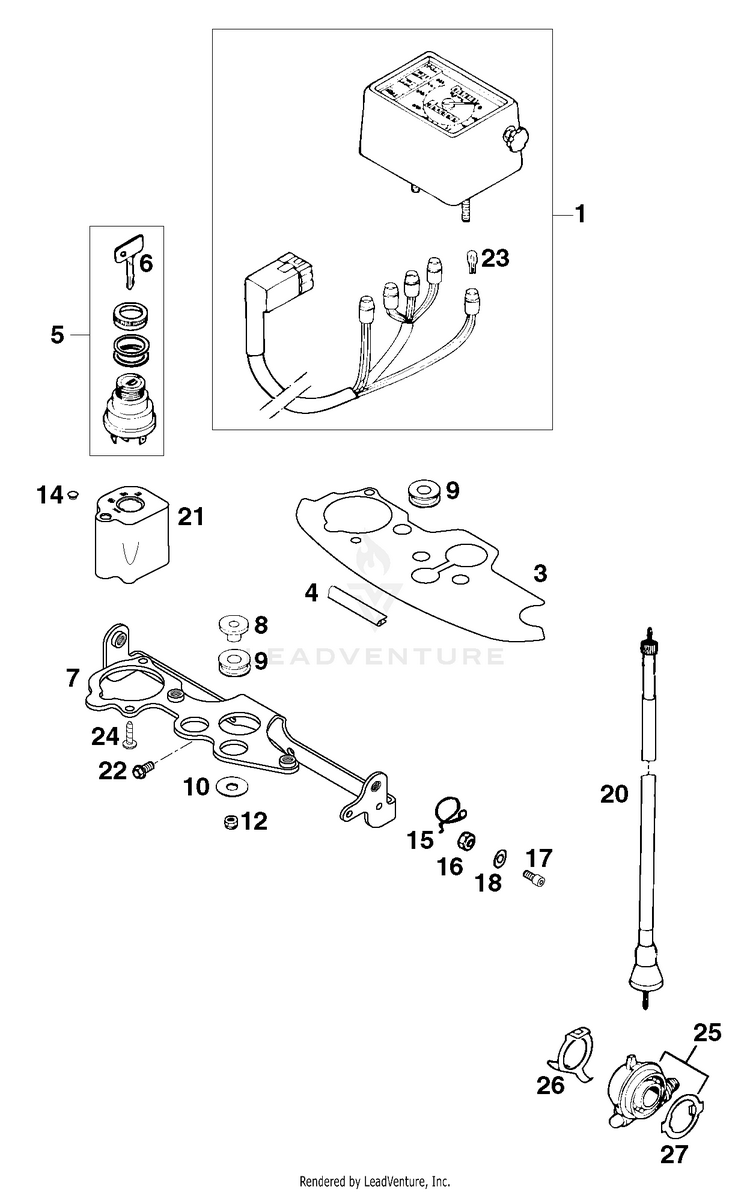 Speedometer 620 R Chassis - 1998 Schematic
