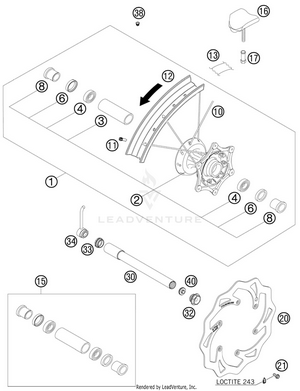 Front Wheel Schematic