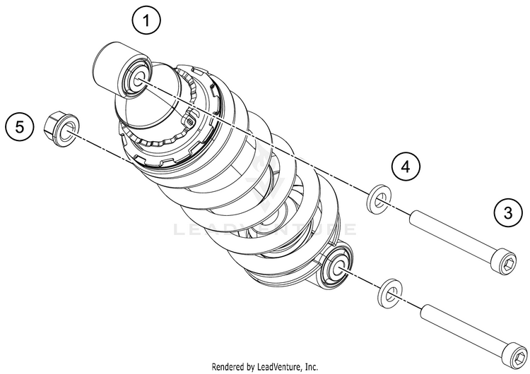 Shock Absorber RC 390 BLACK CHASSIS - 2018 Schematic