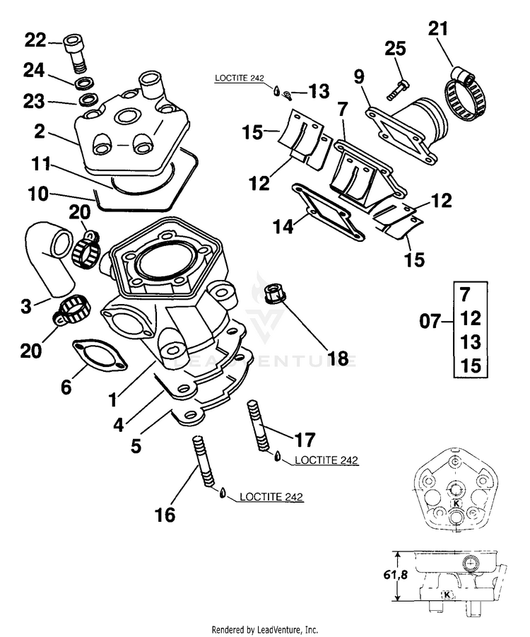 Cylinder 65 SX Engine - 2000 Schematic