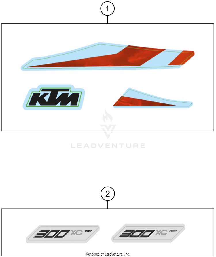 Decal 300 XC TPI CHASSIS - 2020 Schematic