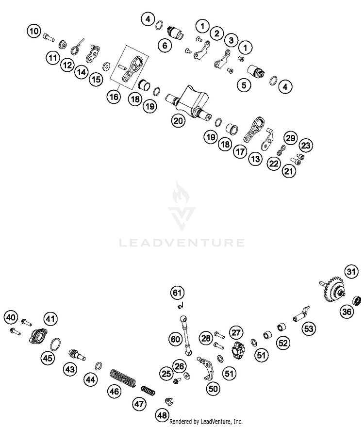 Exhaust Control 250 SX ENGINE - 2017 Schematic