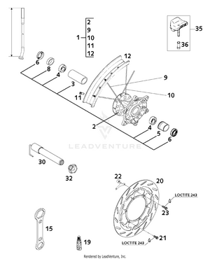 Front Wheel Schematic