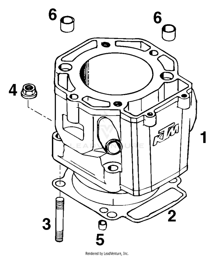 Cylinder 620 R Engine - 1998 Schematic