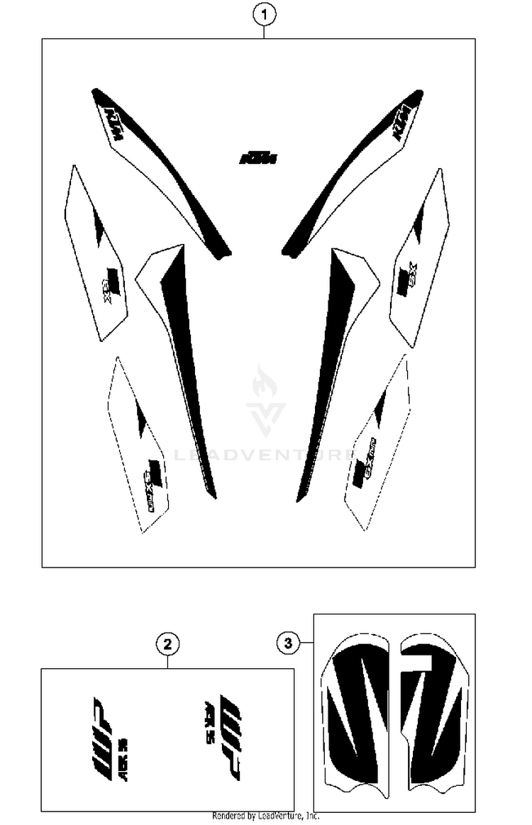 Decal 50 SX MINI CHASSIS - 2018 Schematic