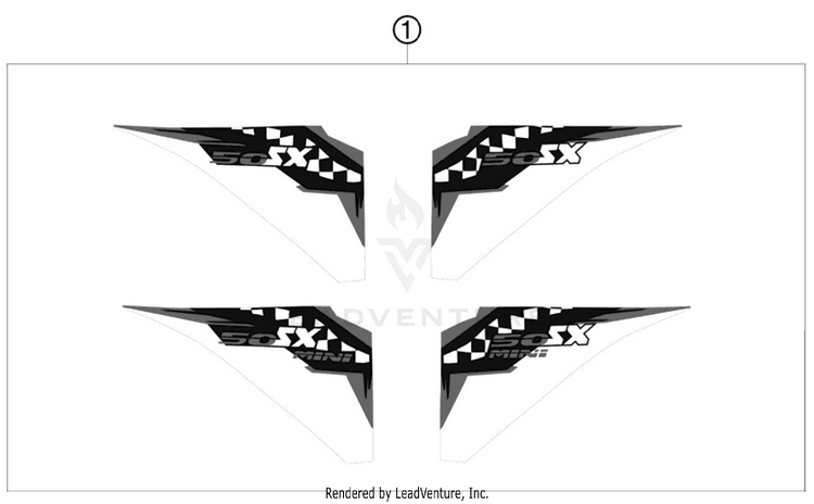 Decal 50 SX Mini Chassis - 2011 Schematic