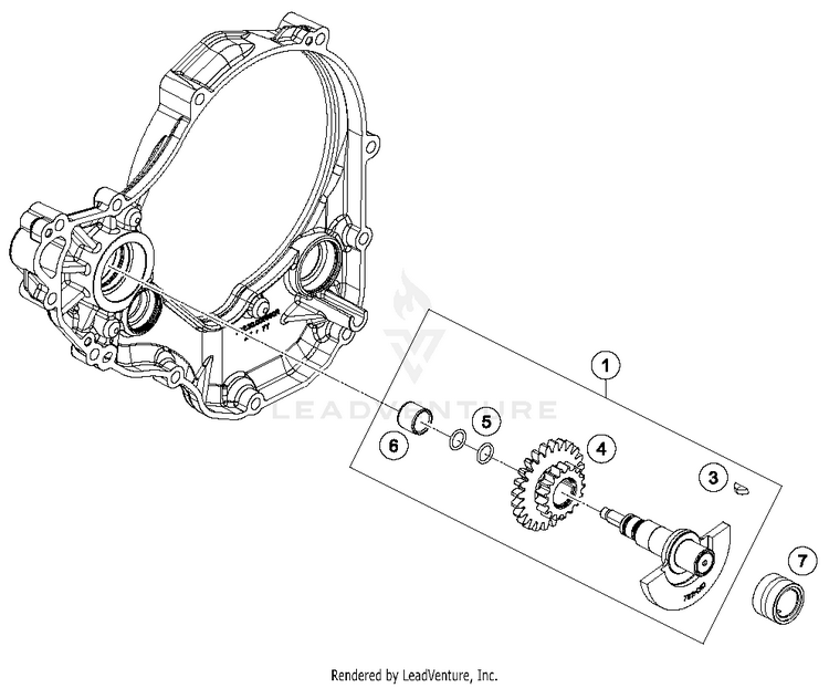 Balancer Shaft 350 SX-F ENGINE - 2018 Schematic