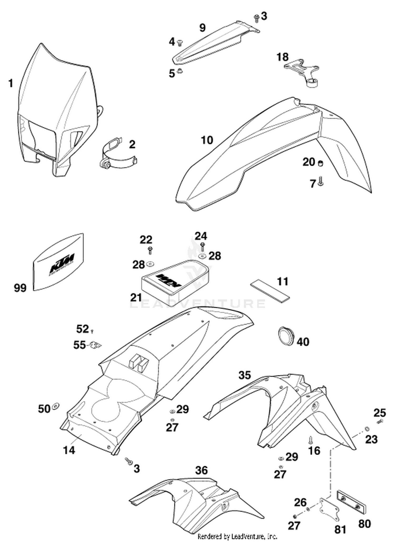 08 MASK, FENDERS