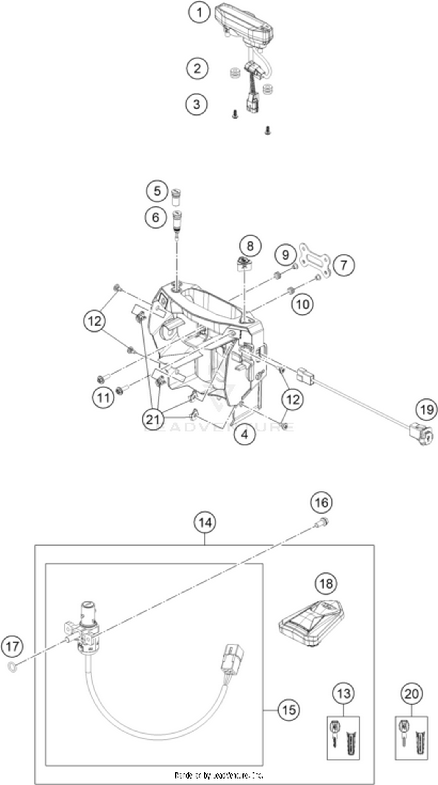 14 INSTRUMENTS / LOCK SYSTEM