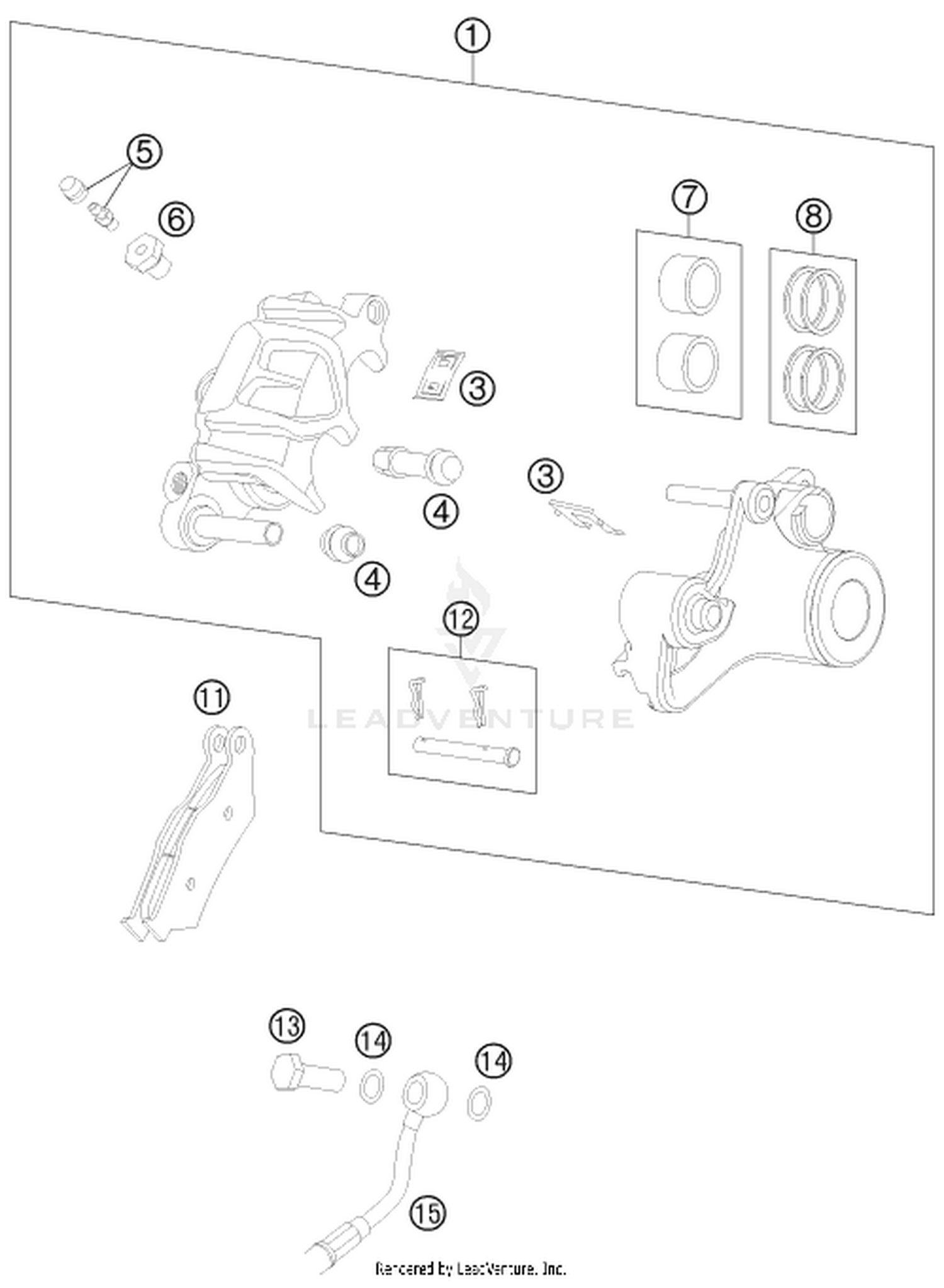13 REAR BRAKE CALIPER