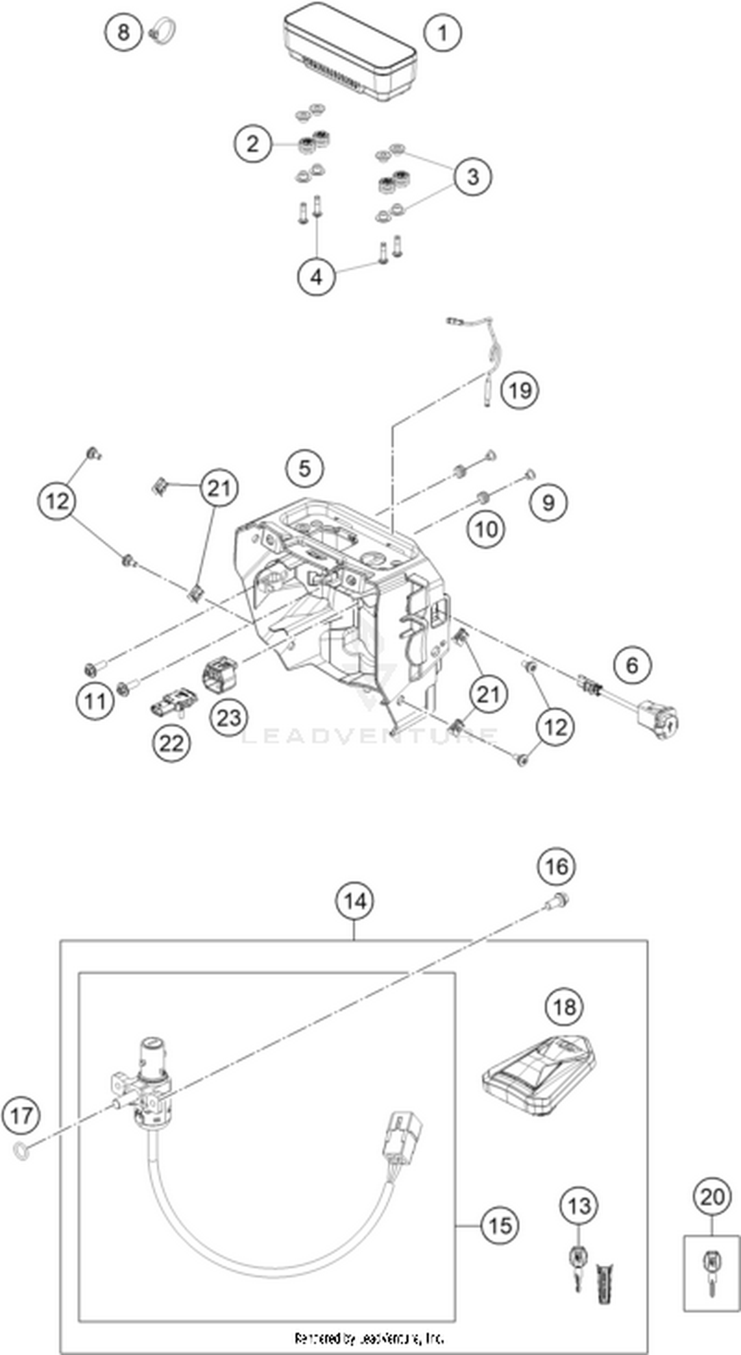 14 INSTRUMENTS / LOCK SYSTEM