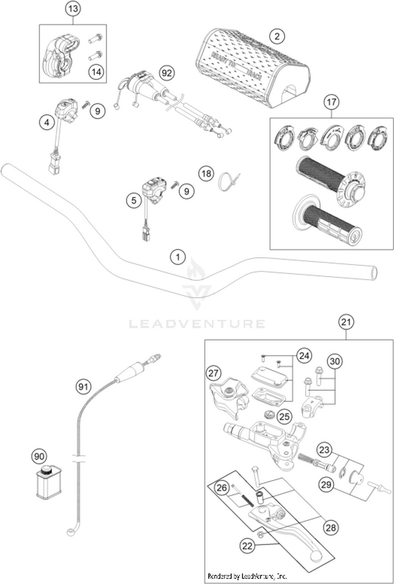 02 HANDLEBAR, CONTROLS
