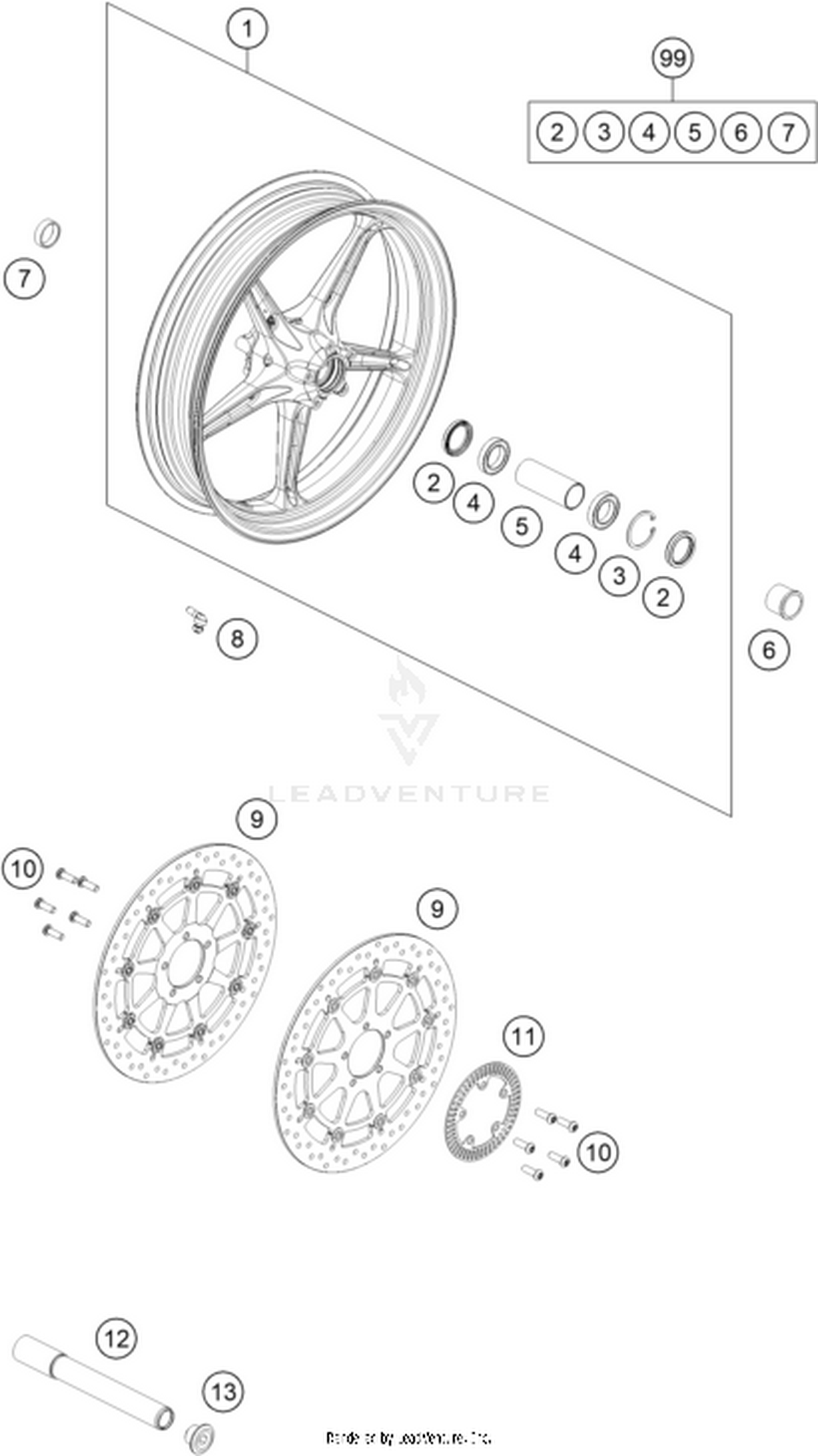 09 FRONT WHEEL