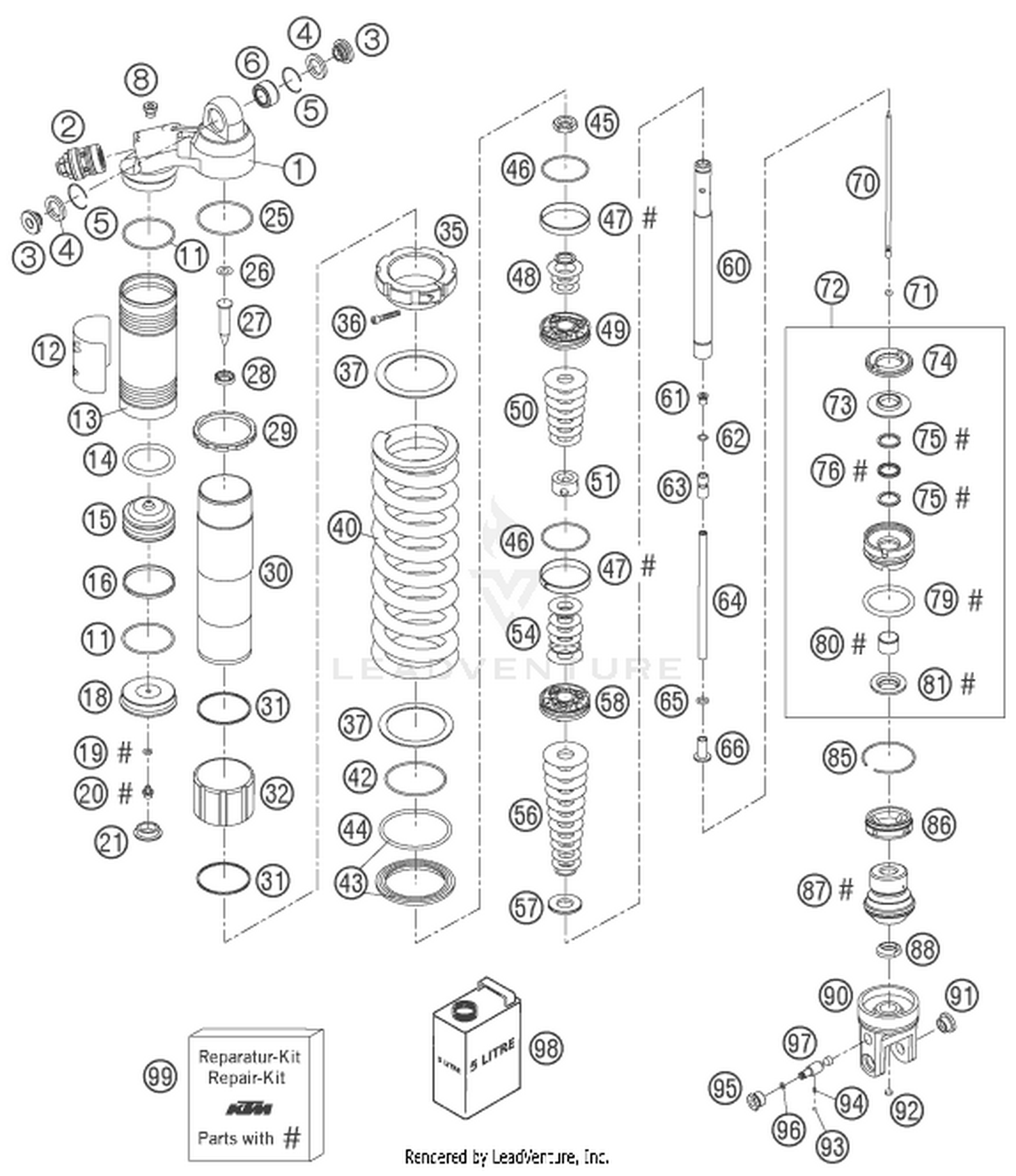 04 SHOCK ABSORBER DISASSEMBLED