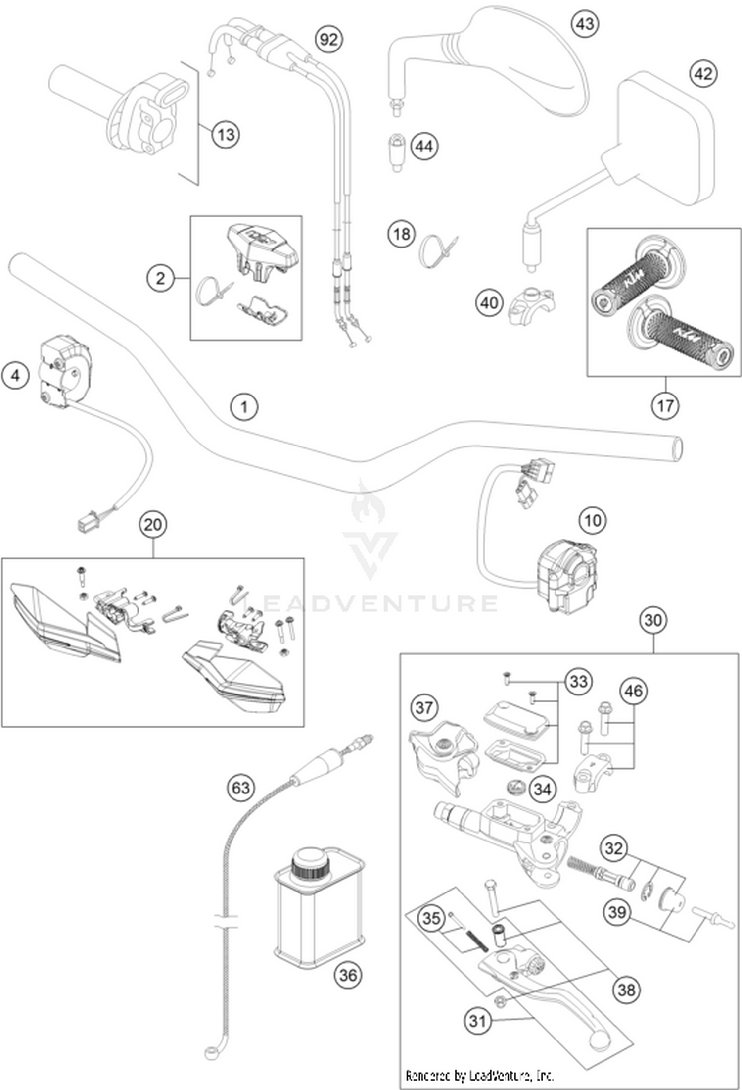 02 HANDLEBAR, CONTROLS