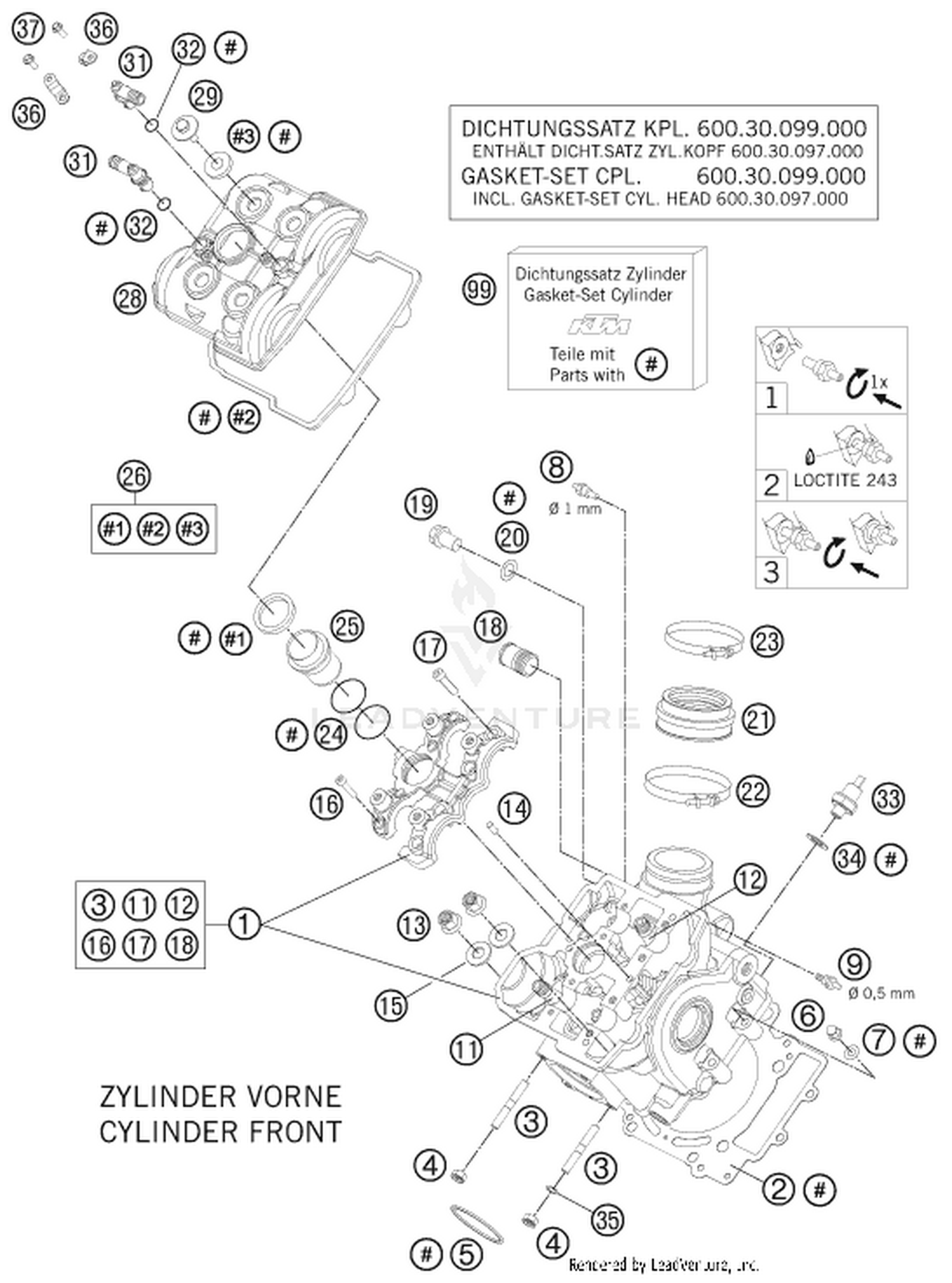36 CYLINDER HEAD FRONT