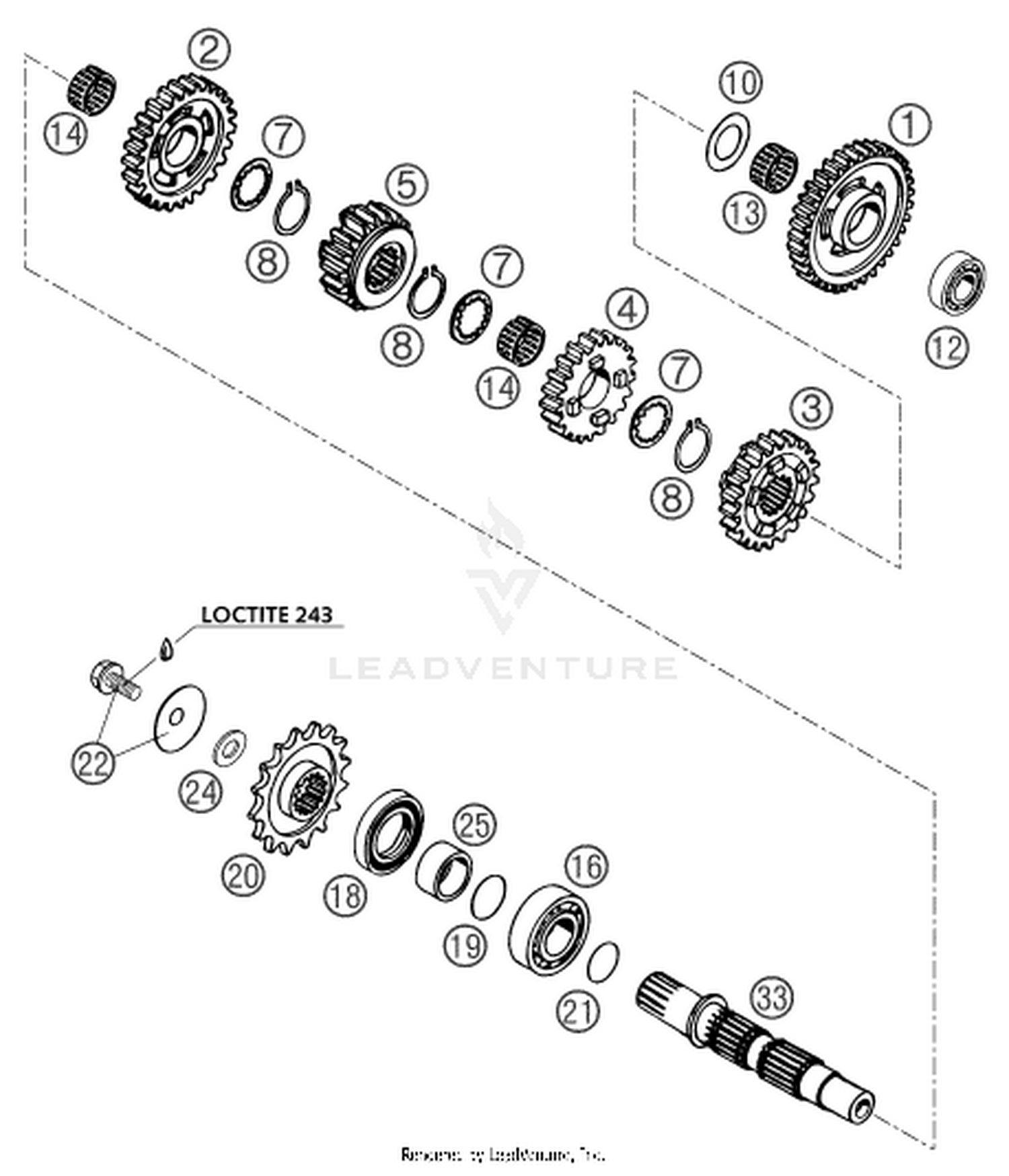 33 TRANSMISSION II - COUNTERSHAFT