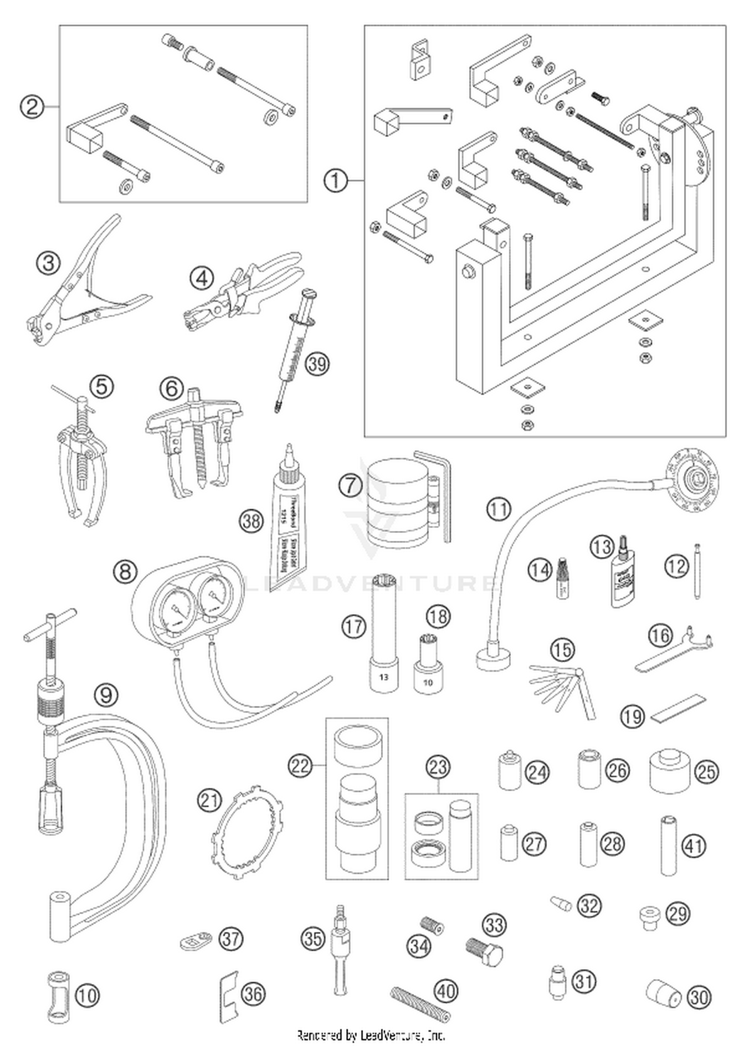 29 Special tools (engine)