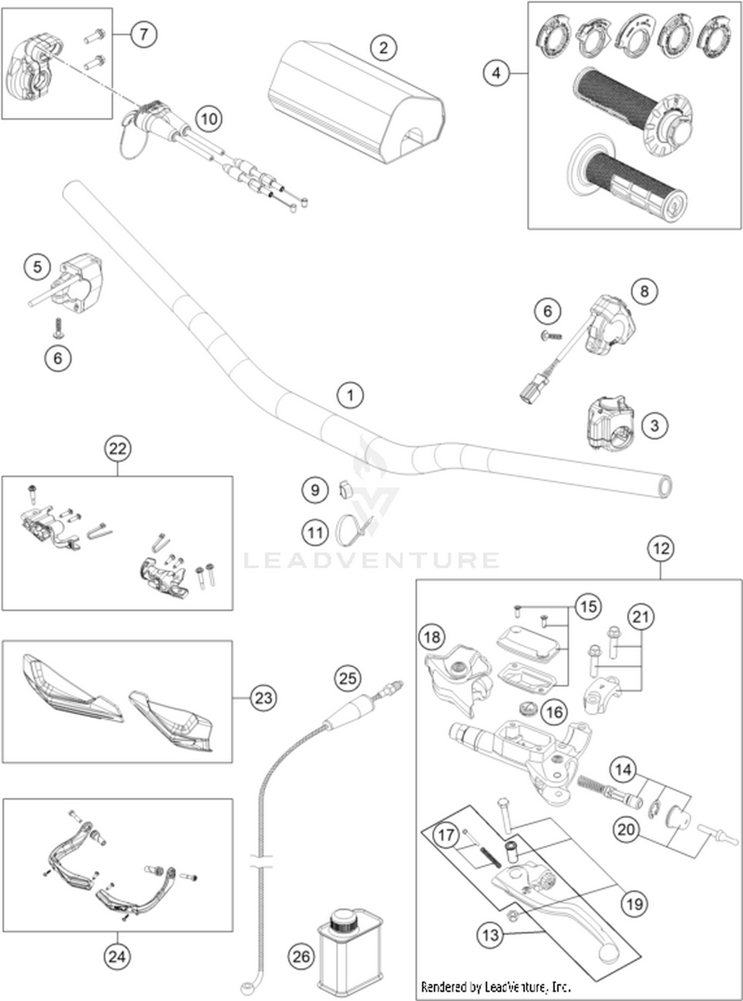 02 HANDLEBAR, CONTROLS