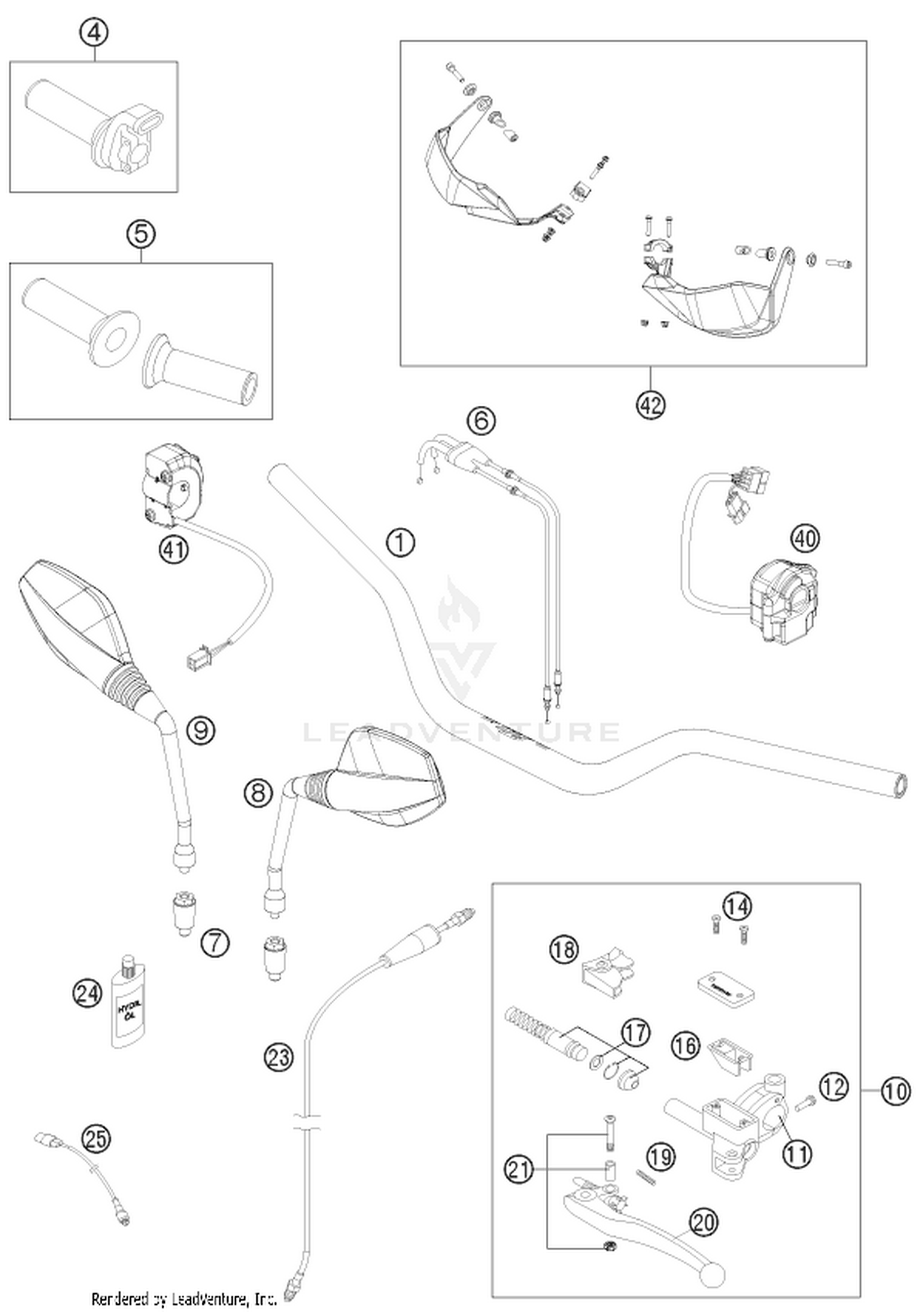 02 HANDLEBAR, CONTROLS