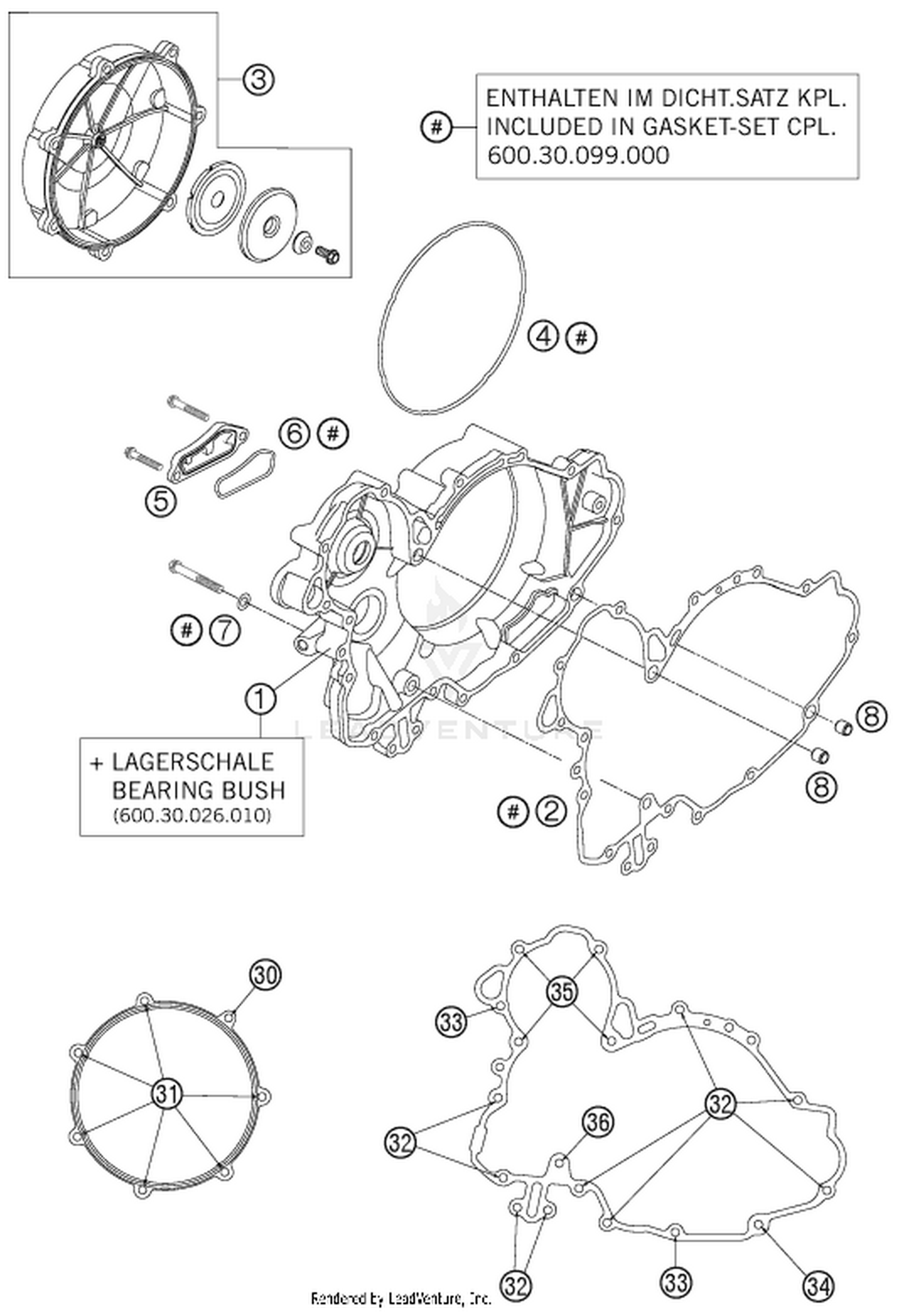 30 CLUTCH COVER