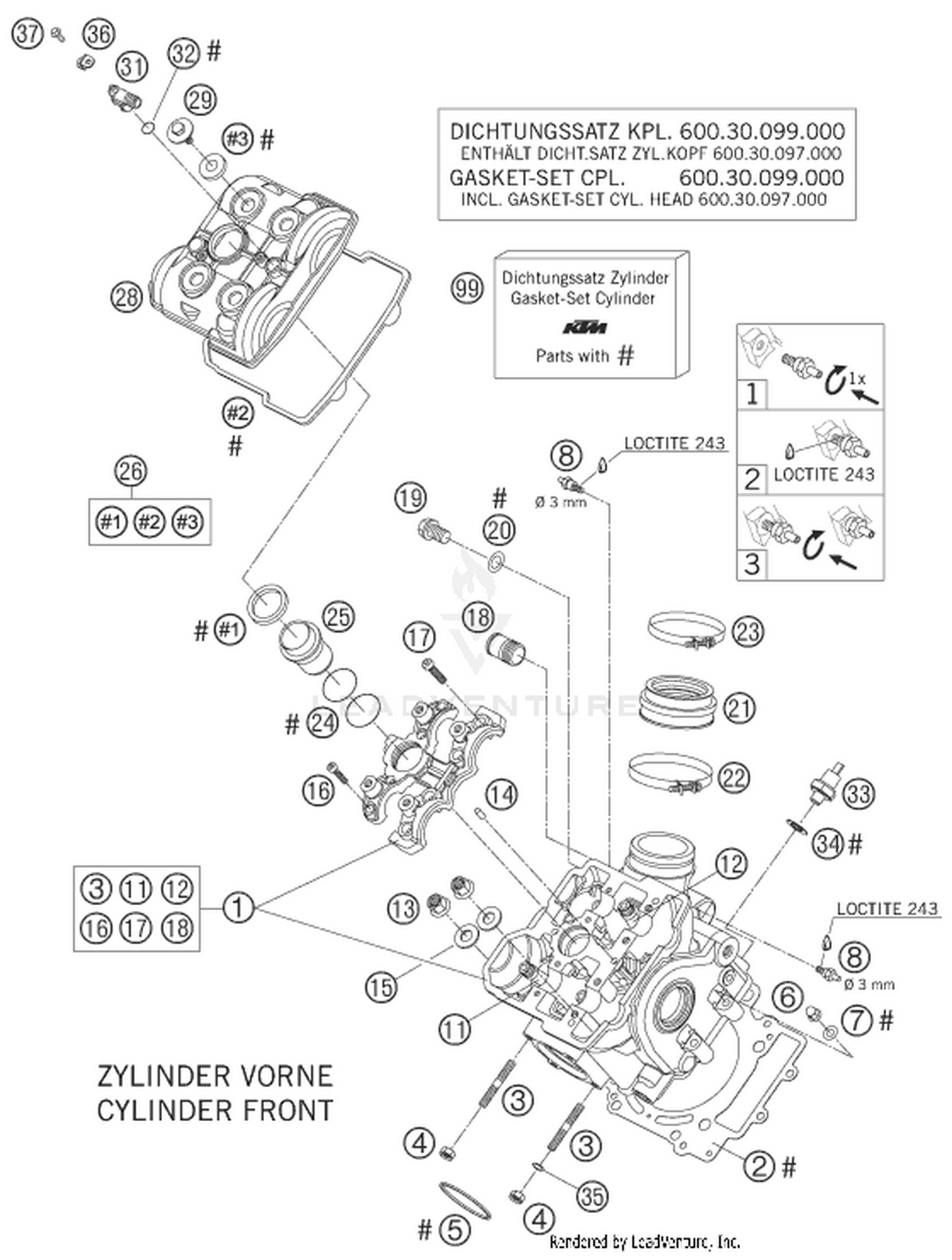 36 CYLINDER HEAD FRONT