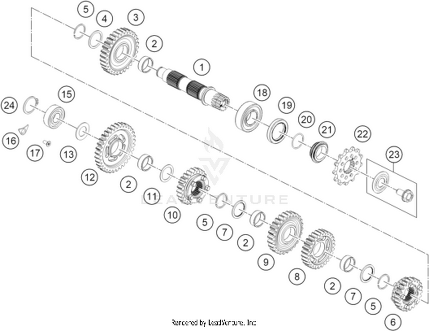 33 TRANSMISSION II - COUNTERSHAFT