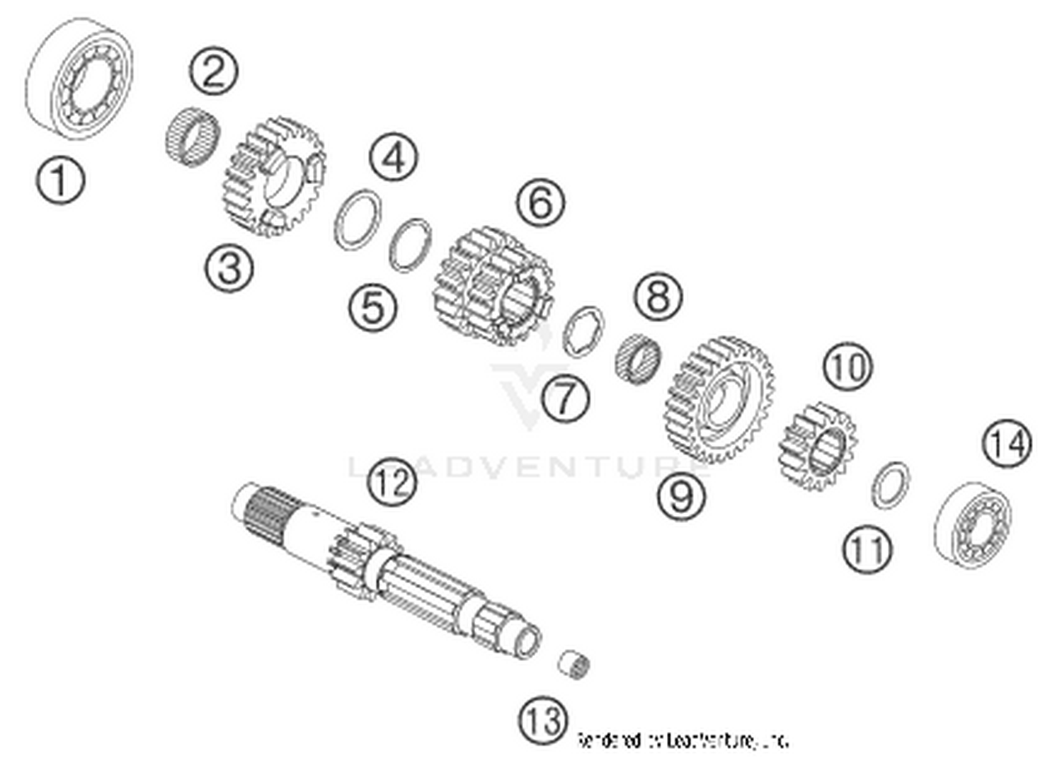 33 TRANSMISSION I - MAIN SHAFT